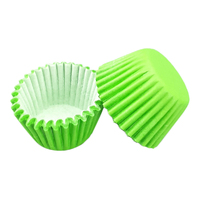 Light Green Mini 25mm Grease-Proof Cupcake Cases- 50 Pieces - Cupcake Case 