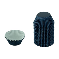 Navy Blue Large Foil - 250Pieces Plain Baking Cupcake Bulk Cup Cake Case