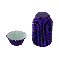 Purple Large Foil - 250Pieces Plain Baking Cupcake Bulk Cup Cake Case