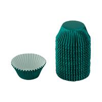 Teal Green Large Foil Baking Cups (250 Pack) - Cupcake Cases