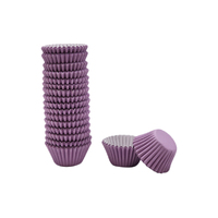 Purple Mini 2.5cm Base - 500 Pieces Paper Baking Bulk Cupcake Cases Liner