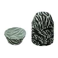 Black And White Zebra Stripes 250Pc Standard Paper Baking Cupcake Cases