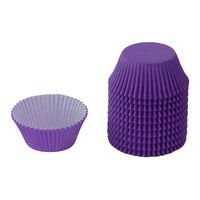 Purple 250Pc Greaseproof Baking Cupcake Cases - 5X3.2cm