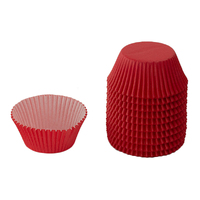 Red 250Pc Greaseproof Baking Cupcake Cases - 5X3.2cm