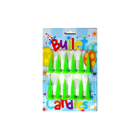 Green Bullet Candles - 12Pk