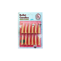 Gold Bullet Candles - 12Pk