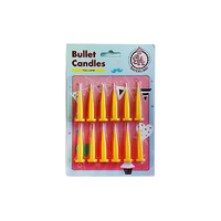 Yellow Bullet Candles - 12Pk