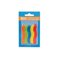 Primary Wave Candles 10 Pack - Birthday Candles Artwrap 