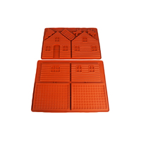 Build 3D Gingerbread House Silicone Chocolate Mould c-3049