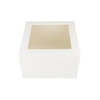 18 X 18 X 6 Inch White Cake Box With Window