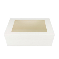 12 X 18 X 6 Inch Rectangle White Cake Box With Window