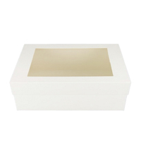 16 X 20 X 6 Inch Rectangle White Cake Box With Window