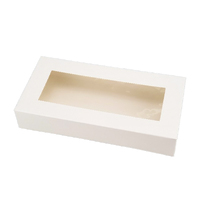 9 Inch X 4.5 Inch White Cookie Box