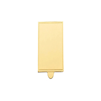 Rectangle Gold Cake Board - 11.5cm X 7.5Cm- Soft Cardboard