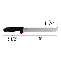 10 Inch - Serrated Slicer / Knife Professional - Cake & Bread Knife - Fat Daddios