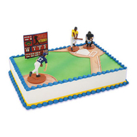 Baseball Cake Decorating Kit- Team Cake Decorations Topper Set