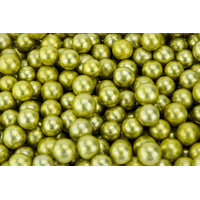 Metallic Gold 12mm Edible Cachous Pearls - 1kg