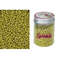 4mm Metallic Gold Edible Cachous Pearls - 100G