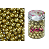 10mm Metallic Gold Edible Cachous Pearls - 100g