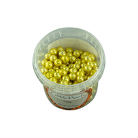 8mm Metallic Gold Edible Cachous Pearls - 500g