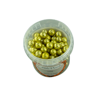 10mm Metallic Gold Edible Cachous Pearls - 500g