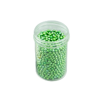 2mm Metallic Green Edible Cachous Pearls - 500g