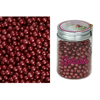 6mm Metallic Pink Edible Cachous Pearls - 100g