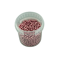 4mm Metallic Pnk Edible Cachous Pearls - 500g