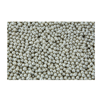 Metallic Silver 4mm Edible Cachous Pearls - 1kg