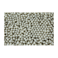 Metallic Silver 6mm Edible Cachous Pearls - 1kg