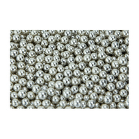 Metallic Silver 8mm Edible Cachous Pearls - 1kg