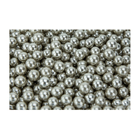 Metallic Silver 10mm Edible Cachous Pearls - 1kg