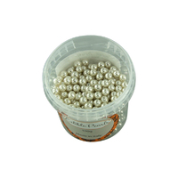 6mm Metallic Silver Edible Cachous Pearls - 100g