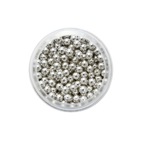 4mm Metallic Silver Edible Cachous Pearls - 500g