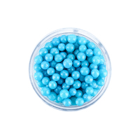 4mm Pearly Light Blue Edible Cachous Pearls - 500g