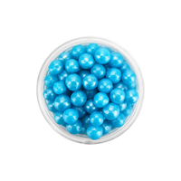 6mm Pearly Light Blue Edible Cachous Pearls - 500g