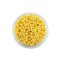 2mm Pearly Gold Edible Cachous Pearls - 100g