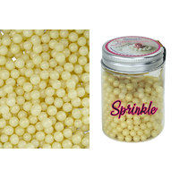 6mm Pearly Gold Edible Cachous Pearls - 100g