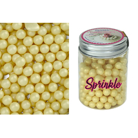 8mm Pearly Gold Edible Cachous Pearls - 100g