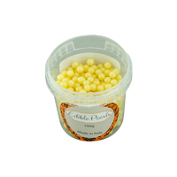 6mm Pearly Gold Edible Cachous Pearls - 500g