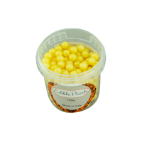 8mm Pearly Gold Edible Cachous Pearls - 500g