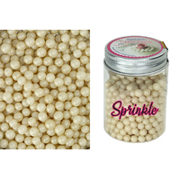 6mm Pearly Ivory Edible Cachous Pearls - 100g