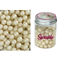 10mm Pearly Ivory Edible Cachous Pearls - 100g