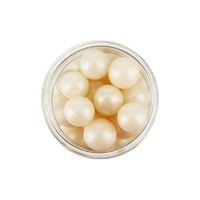 10mm Pearly Ivory Edible Cachous Pearls - 500g