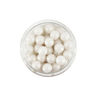 6mm Pearly White Edible Cachous Pearls - 500g