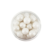 8mm Pearly White Edible Cachous Pearls - 500g