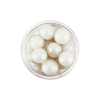 12mm Pearly White Edible Cachous Pearls - 500g