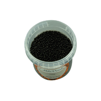 2mm Shiny Black Edible Cachous Pearls - 100G