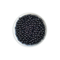 Shiny Black 4mm Edible Cachous Pearls - 500g