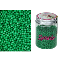 4mm Shiny Green Edible Cachous Pearls - 100g